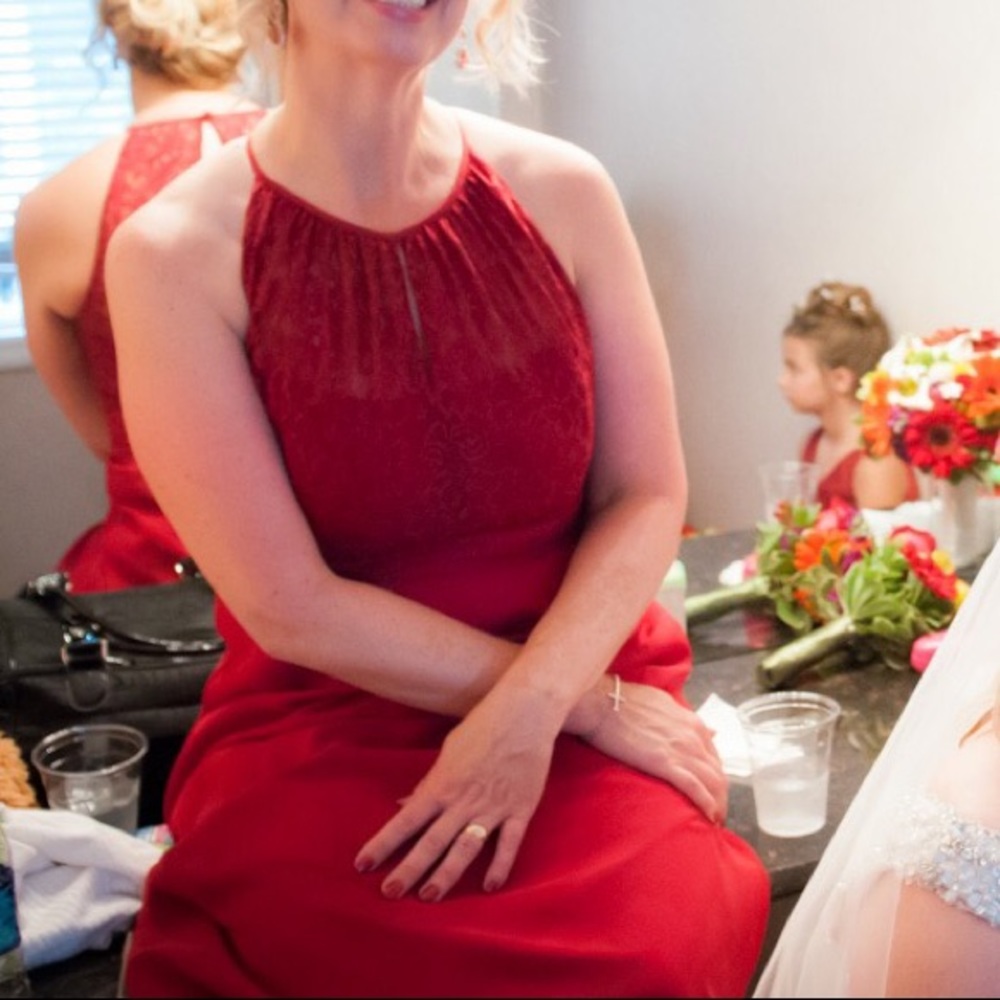 B2 Jasmine cranberry Bridesmaid Dress
